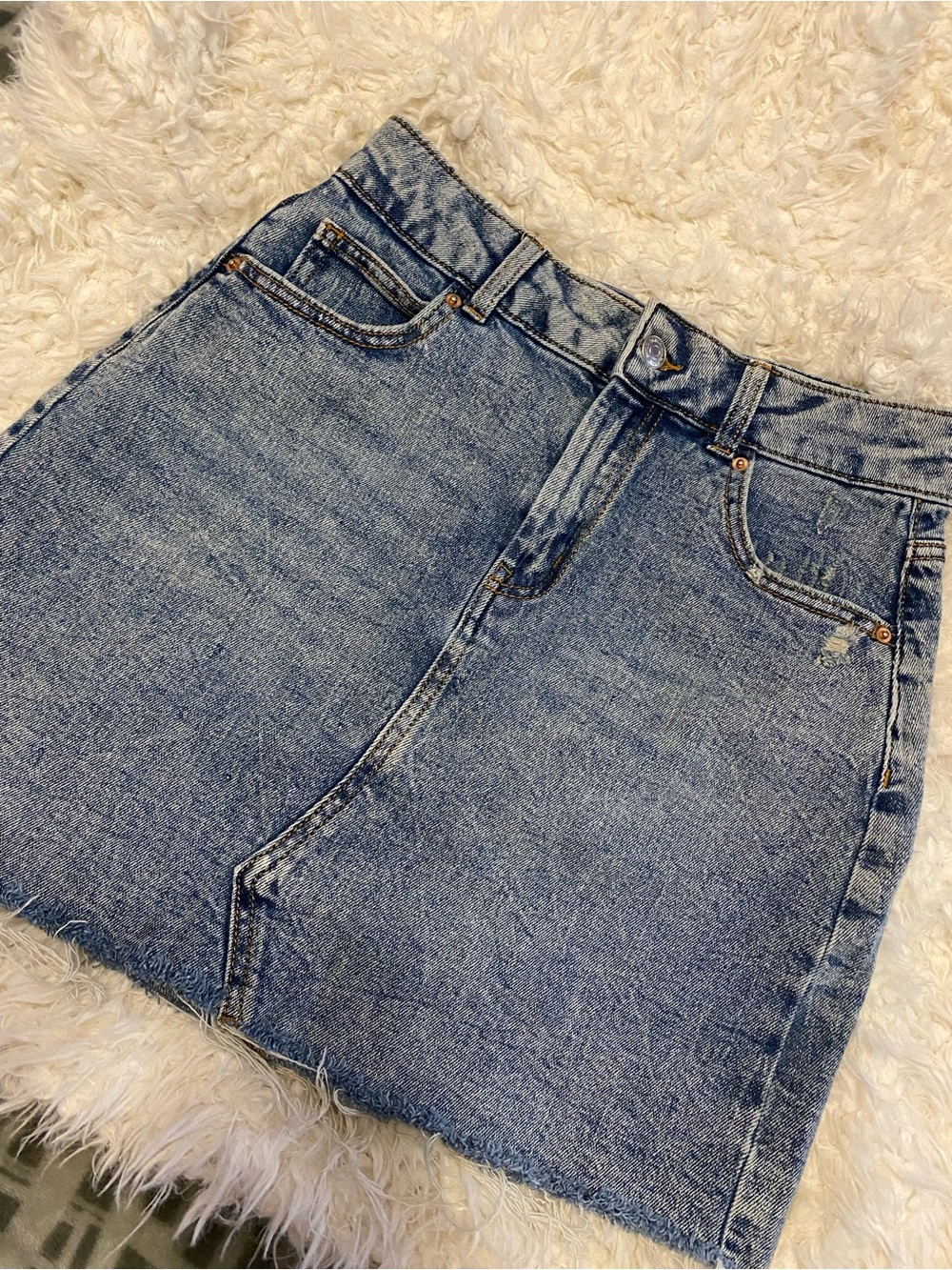 wild fable Light Blue Denim Mini Skirt